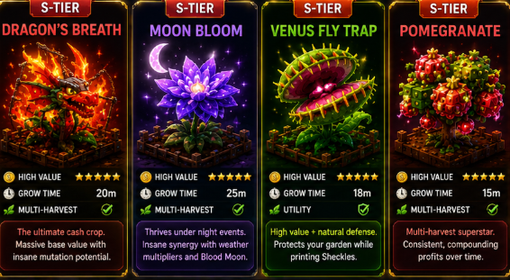 S-Tier Green Rush Best Seeds in Grow a Garden 2 for Maximum Sheckle Profit